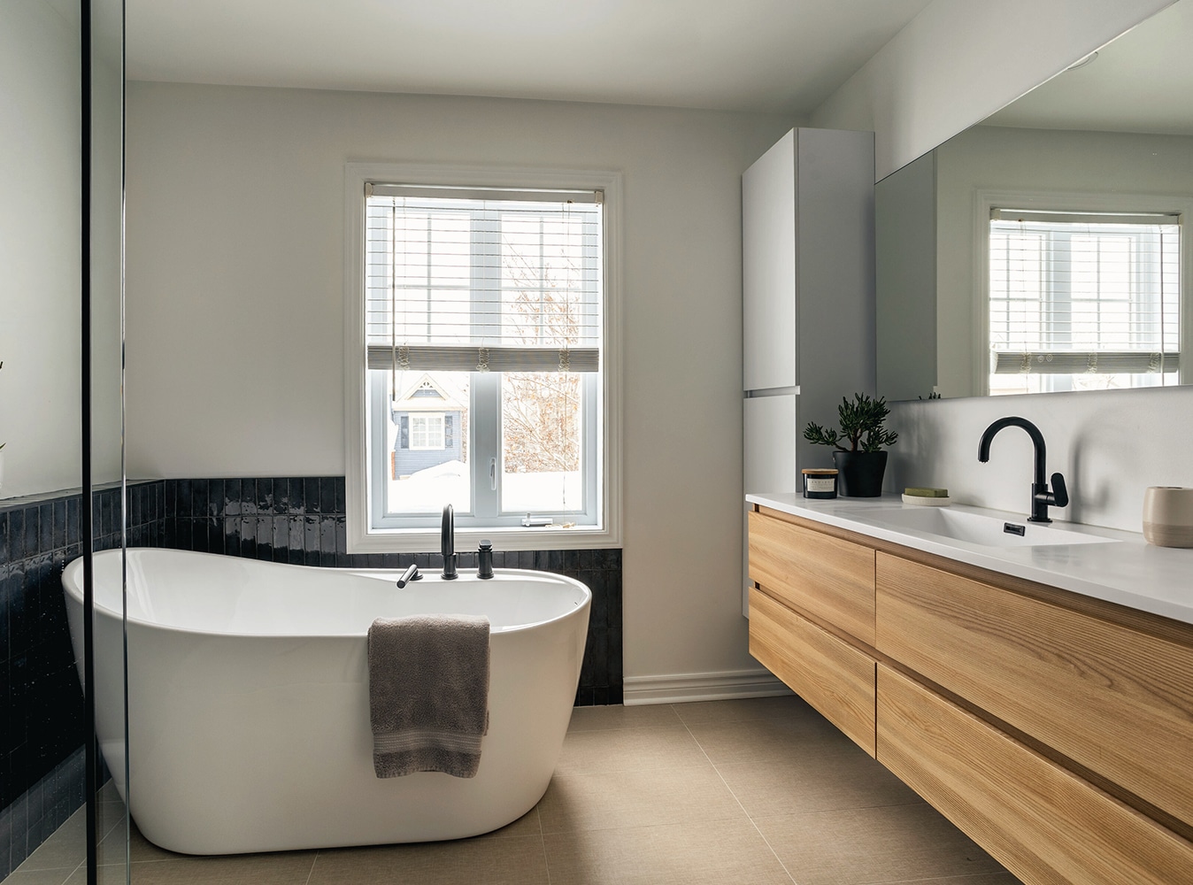 Salle de bain après
