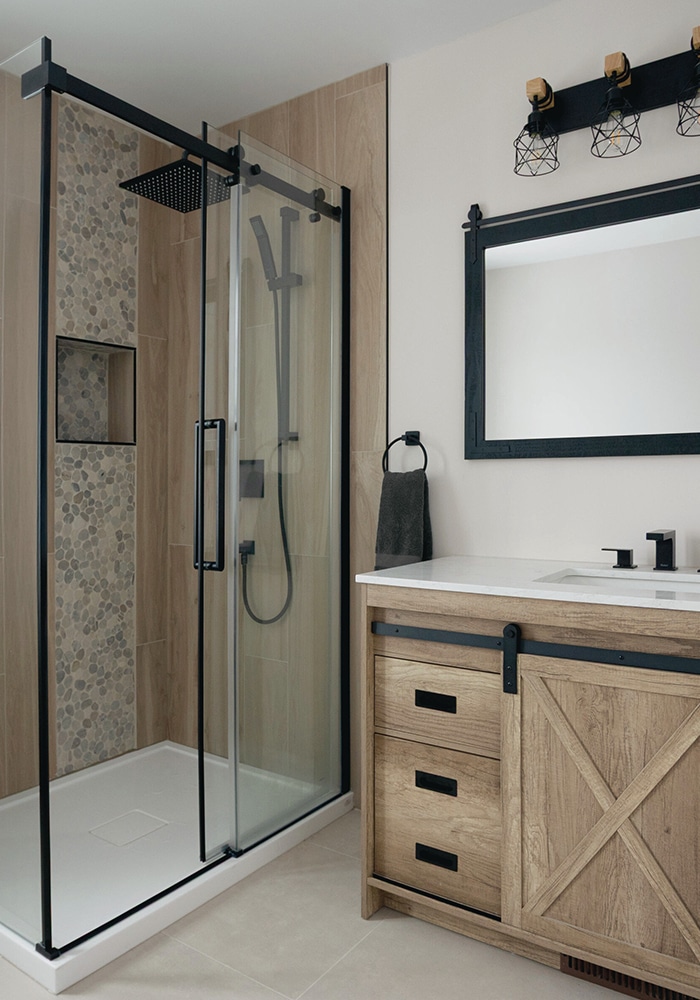 Salle de bain après