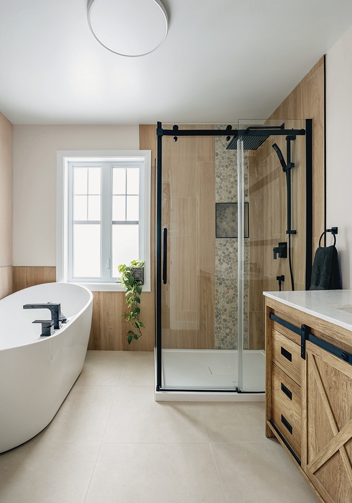 Salle de bain après